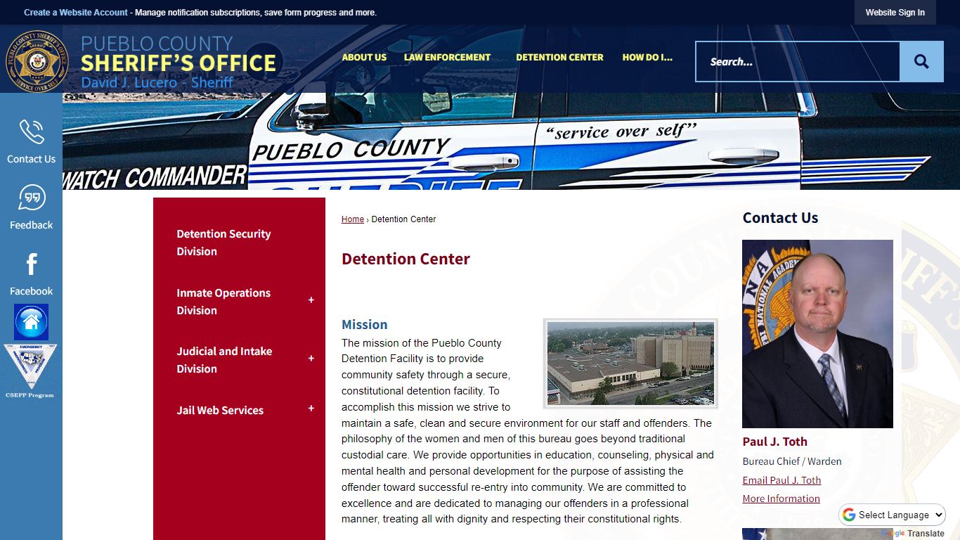 Detention Center | Pueblo County Sheriff, CO